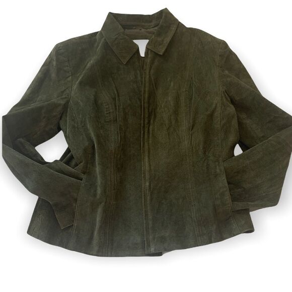 Croft & Barrow Genuine Suede‎ Jacket Size L - Picture 1 of 5
